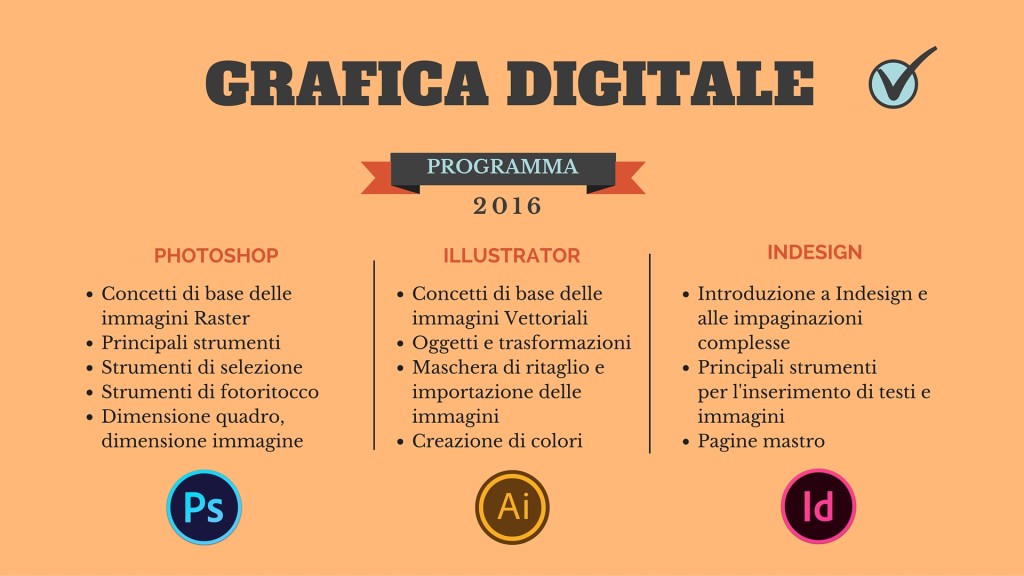 programma corso GRAFICA DIGITALE como FormadHoc 2016